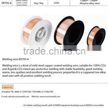 Sunrise brand Aluminum & copper MIG Welding wire CO2 wire ER70S-6