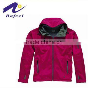 reseo style with hood poly spandex jacket