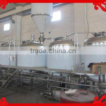 stainless steel beer brewery equipment in hotel