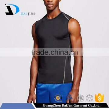 Daijun OEM summer wholesale black polyester fashion athletic tank top