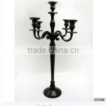 silver candelabra centerpiece