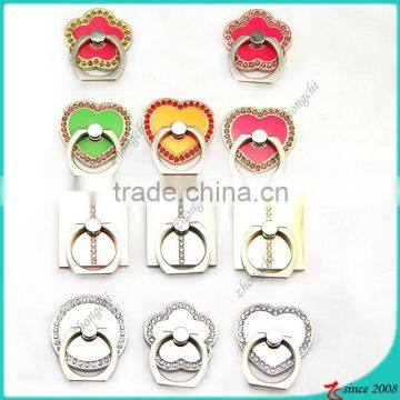 Fashion Enamel Rhinestone 360 Degree Rotation Sticky Finger Ring Holder For Smartphone Ring Holder Stand Wholesale photo-3