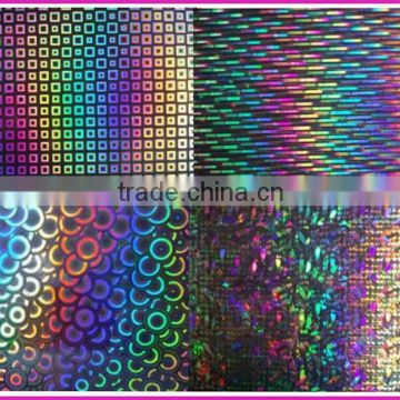 PET holographic metallized film for laminate paper