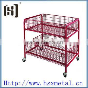 supermarket store promotion food trolley racking supermarket stands HSX-S745