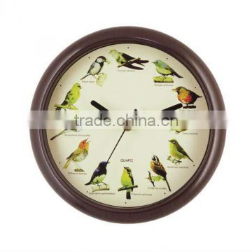 Classic 10 inch Bird Sound Wall Clock