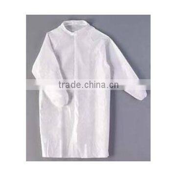 Lab coat non-woven with hook and loop