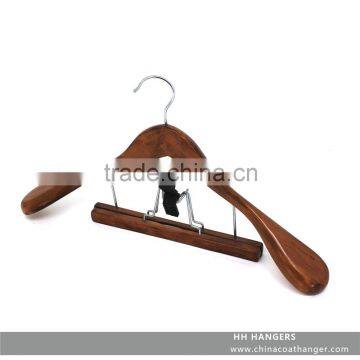 Large Shoulder White/black Vintage for Suit Wooden Garment Hanger photo-6