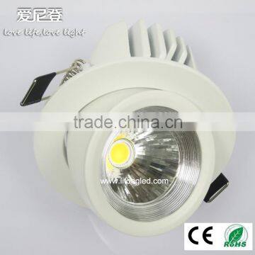 2015 new stylish led recessed comb style 9W gimbal led trunk downlight for high end shop light
