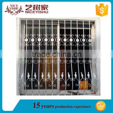 Decorative wrought iron window grill designs components suppliers