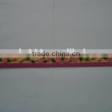 custom novelty 30cm adverstising plastic ruler for promotion