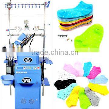 3.5 inch full-automatic naked spandex socks hosiery machine/single cylinder