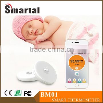 BM01 -Smart Intelligent Baby body Thermometer 7days' Historical tempreture Records Tracker by APP control