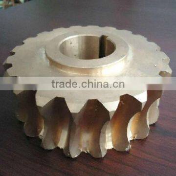 High quality large mould hobbing brass gear wheel