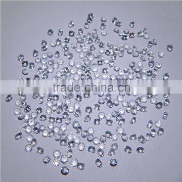 NATURAL WHITE TOPAZ CUT FACETED GOOD COLOR & QUALITY 3 MM ROUND LOT