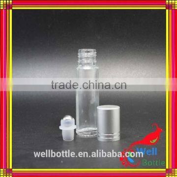 Cute Roll on Glass Bottle Wholesale 10ml 15ml Glass Roll on Perfume Bottles Clear