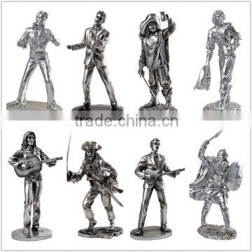 pewter custom art figurines