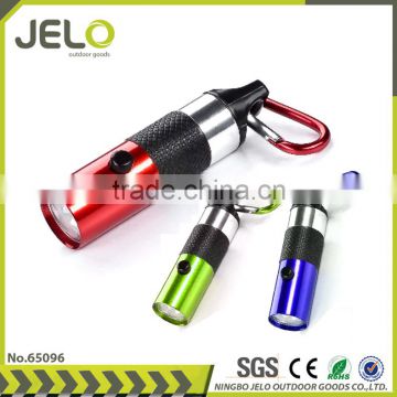 Ningbo JELO Sales Promotion carabiner Torch Super Bright 6LED Pack Light Cheaper Gift Flashlight