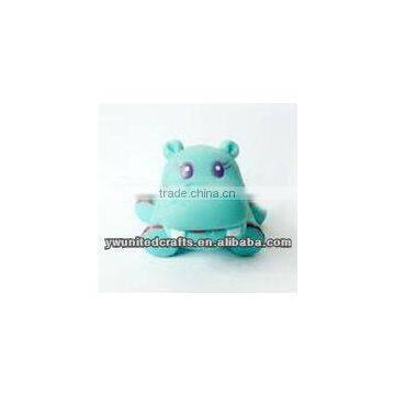 pile coating hippo vinyl coin serving bank