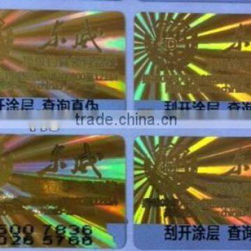 Scratch Hologram Label