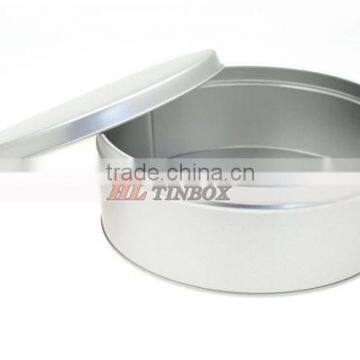 Round Metal Material Metallic Gift Tin Box