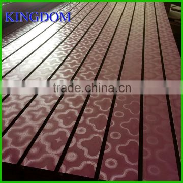 17mm Melamine MDF Slatwall with 11 pcs groove