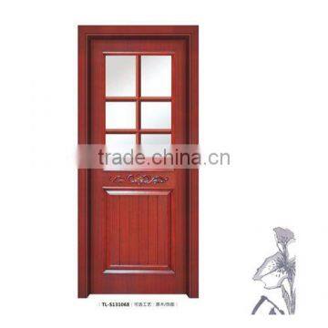 ash cherry acacia solid wooden glazed door