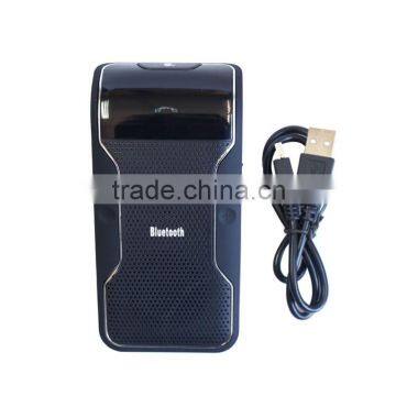 New Products LD-158 Wireless Bluetooth Handsfree Car Kit Speakerphone With Car Charger Visor Clip & With DSP