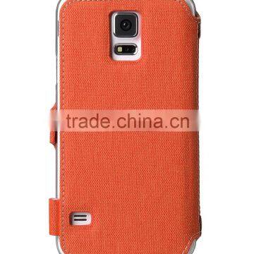 Cool Stylish Artificial Leather Case Cru Series Nubook Type for Samsung Galaxy S5