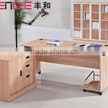 Wood panel style office furniture computer desk