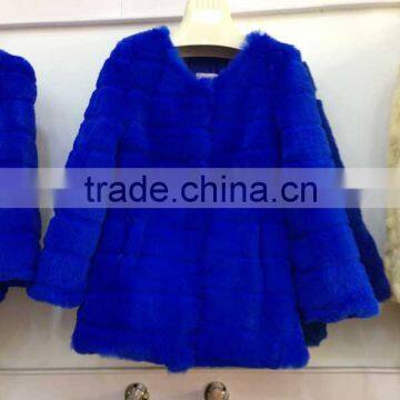 RB31 wholesale rabbit fur coat ladies coat