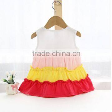 Summer Girl's Candy Color Vest Long Shirts photo-2