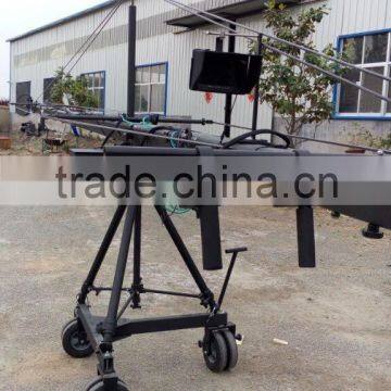Broadcasting TV Camera Jimmy Jib Crane 10m With Motorized Dutch Head Bear 25kg Camcorder photo-5