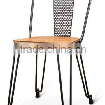 metal wood seat dining chairs, Reclaimed wood dining chairs