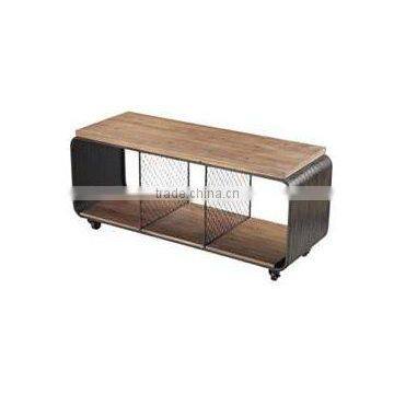 TV Unit. Vintage TV stand, Metal Wood TV Stand, Bedroom TV furniture