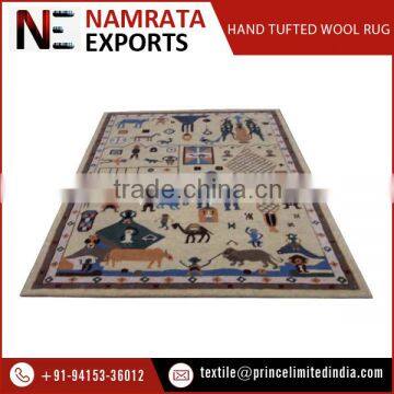 Custom Design Hand Tufted Wool Rug for Designer Bedrooms