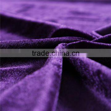 Plain Polyester Wrap Knitting Korean Velvet Crushed Velvet Fabric Wash Velvet Fabric for Sofa for Trousers