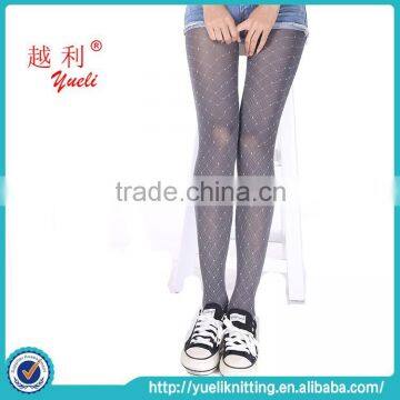 2015 Gray small white dots design compression nylon casual style stockings