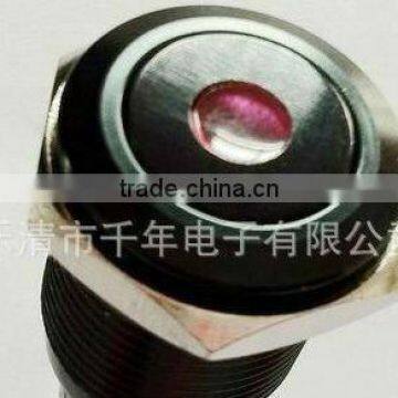 Dot Illuminated black color momentary Push Button Switch 220v 19(dia.19mm)