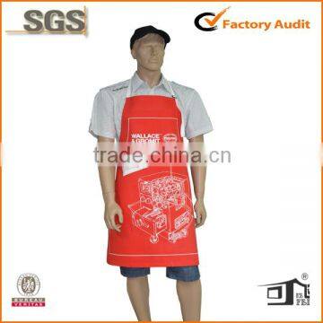 100%cotton company advertisement apron