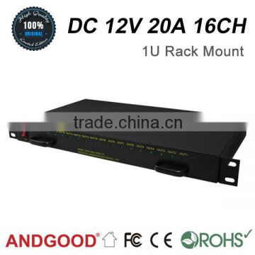 cctv rack mount,DC 12V 20A 16channel cctv Rack Mount Power Supply