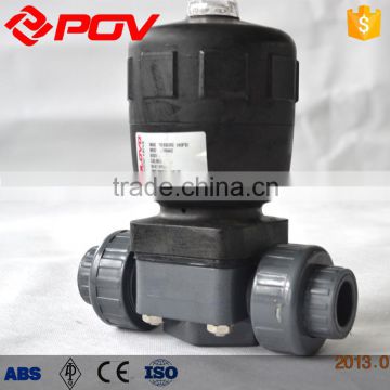 single acting double union socket PVC pneumatic diaphragm valve