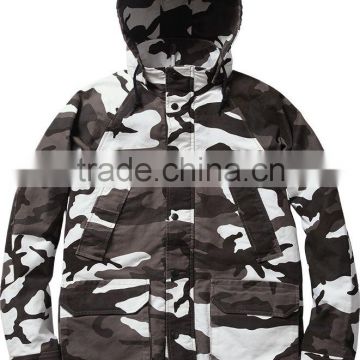 Zipper Camo Hoodies / cotton fleece camouflage hooded sweatshirts