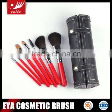 7pcs Popular Makeup Brush Set with artificial leather box