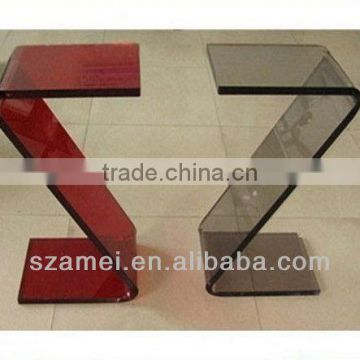 OEM acrylic Z shape coffee table