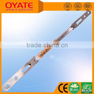 Electric windshield wave infrared tubular heating element