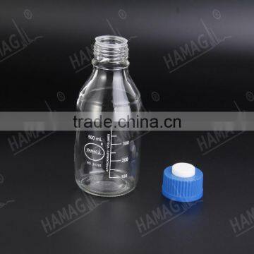 500ml clear Reagent Bottle mobile phase glass bottle for solvent