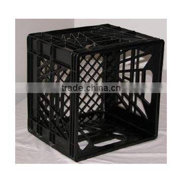 Black Color Dairy Plastic Mesh Crates for Sale