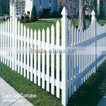 White or Tan vinyl fence