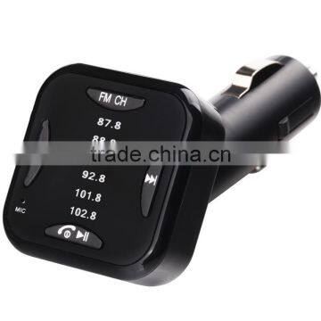 New Wireless Bluetooth FM Transmitter Handsfree Stereo Bluetooth Car Kit With A2DP/AVRCP For Ihpone Cell Phone