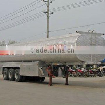 3 axles fuel semi-trailer truck,low bed semi-trailer on sale